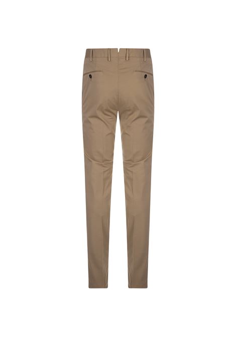Pantaloni Classici In Cotone Stretch Beige Scuro PT TORINO | DT01Z00CL1-RO05Y101